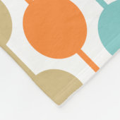 Couverture Polaire Mid-Century Modern Retro Geometric Circles Pattern (Coin)