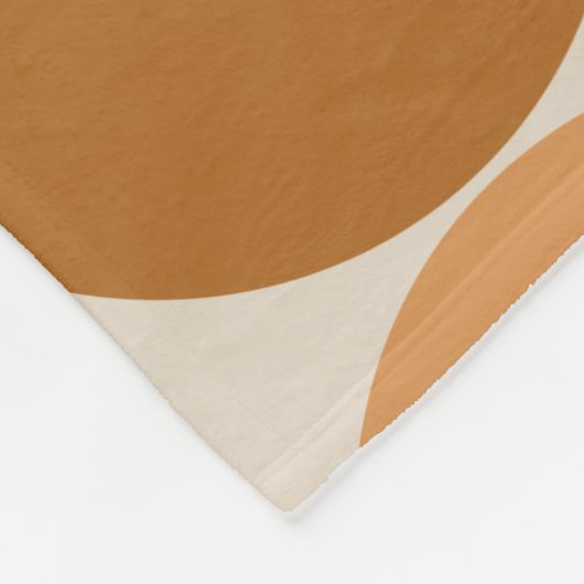 Couverture Polaire Mid Century Moderne Rétro Motif Brown Tons de la T (Coin)