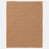 Couverture Polaire Mid-Century Throw Pastel Terracotta Groovy Retro (Devant)