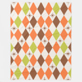 Couverture Polaire Mid-Century Vibes – Cozy Geometric Fleece Blanket (Devant)