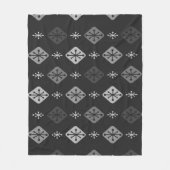 Couverture Polaire Midcentury Starburst Diamonds Dark Gray (Devant)