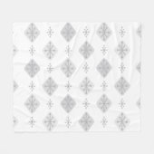 Couverture Polaire Midcentury Starburst Diamonds Light Gray (Devant (Horizontal))