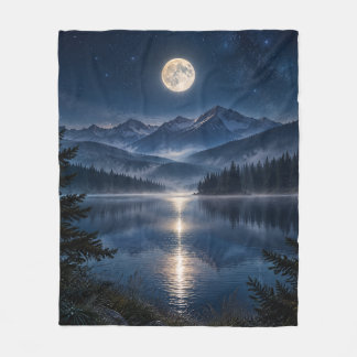 Couverture Polaire Midnight Wilderness Luxury Fleece Blanket