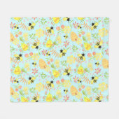 Couverture Polaire Miel Bee Blue (Devant (Horizontal))