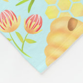 Couverture Polaire Miel Bee Blue (Coin)