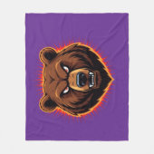 Couverture Polaire Mighty Bear – Raw Strength of Nature (Devant)