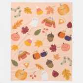 Couverture Polaire Mignon Automne (Devant)