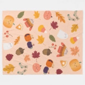 Couverture Polaire Mignon Automne (Devant (Horizontal))