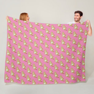 Couverture Polaire mignon chaton dormant au gingembre