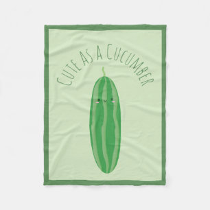 Couverture Polaire Mignon comme concombre Kawaii drôle Cutecumber