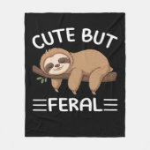 Couverture Polaire mignon mais ferreux paresse drôle pour les hommes  (Devant)