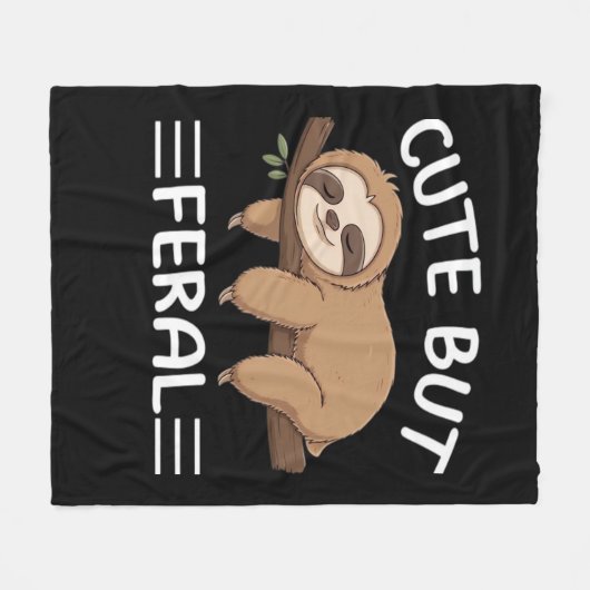 Couverture Polaire mignon mais ferreux paresse drôle pour les hommes  (Devant (Horizontal))