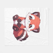 Couverture Polaire mignon panda roux (Devant (Horizontal))
