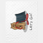 Couverture Polaire Mignonne Chien - Allons-y ! Yorkshire Terrier (Yor (Devant)