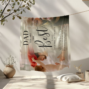 Couverture Polaire Mignonne 'DAD' vous êtes les meilleures photos Nom