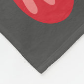 Couverture Polaire Mignonne fête Noisette motif Noël Rouge gris (Coin)