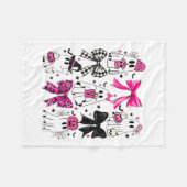 Couverture Polaire Mignonne Ghost Coquette Aesthétique Vaches roses M (Devant (Horizontal))