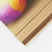 Couverture Polaire Mignonne lapin de printemps/Pâques avec oeuf (Coin)