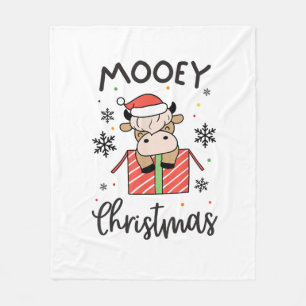 Couverture Polaire Mignonne Moey Noël Bébé Highland Vache Noël Vaches