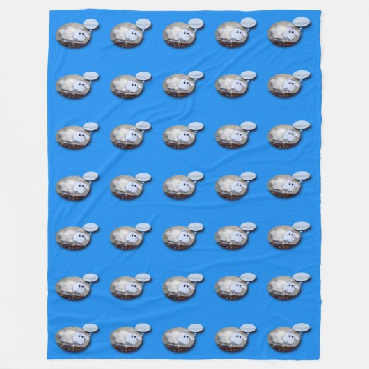 Couverture Polaire Mignonne mouton chinois Nouvel An Anniversaire Zod (Devant)