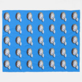 Couverture Polaire Mignonne mouton chinois Nouvel An Anniversaire Zod (Devant (Horizontal))