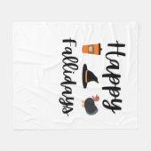 Couverture Polaire Mignonne saison d'automne Joyeux Fallidays Thanksg (Devant (Horizontal))