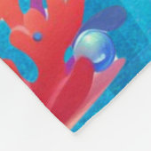 Couverture Polaire Mignonne sirène sous-marine (Coin)