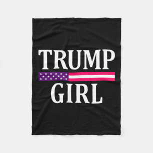 Couverture Polaire Mignonne vote Vintage Trump Girl Republican Us Fla