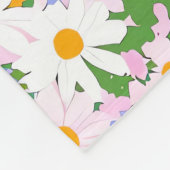 Couverture Polaire Mignonnes, petites marguerites avec une couture (Coin)