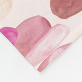 Couverture Polaire Mignonnes Zones Rouges Roses Simples (Coin)