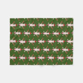 Couverture Polaire Mignons Axolotl de Noël (Devant (Horizontal))
