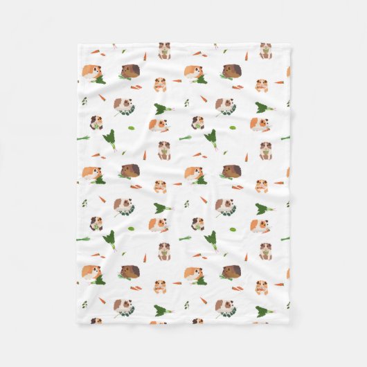 Couverture Polaire Mignons Cochons d'Inde Drôles Motif d'Animaux de C (Devant)