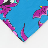 Couverture Polaire Mignons pourpres gens mangent Monster (Coin)