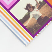 Couverture Polaire Mignons souvenirs de collage photo de famille pers (Coin)