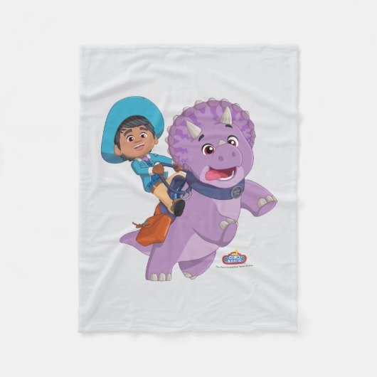 Couverture Polaire Miguel et Tango | Dino Ranch (Devant)