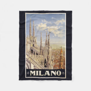 Couverture Polaire Milano (Milan) Italie vintage voyage polaire