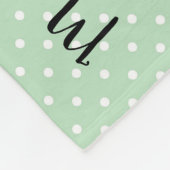 Couverture Polaire Milestone Green Mermaid Unicorn Polka Dot Keepsaké (Coin)