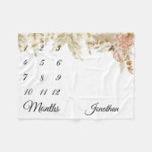 Couverture Polaire Milestone Tropical Boho Pampas Terre de basse (Devant (Horizontal))