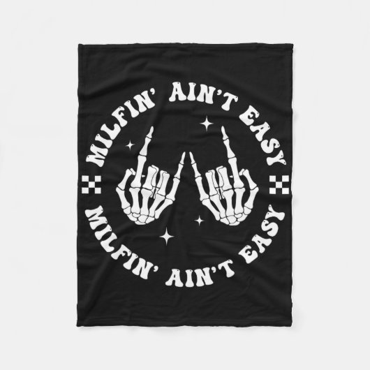 Couverture Polaire Milfin Aint Easy Funny Milf Super Maman Tante Skel (Devant)