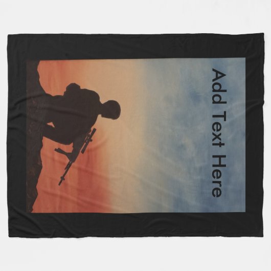 Couverture Polaire Militaires et vétérans faits sur commande de (Devant (Horizontal))