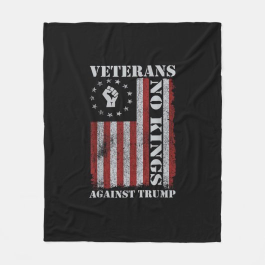 Couverture Polaire Military Veterans Protest Flag Patriotic Freedom (Devant)