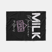 Couverture Polaire Milk Machine Open 24 Hours Funny Breastfeeding New (Devant (Horizontal))