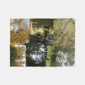 Couverture Polaire Mille chênes pittoresques de chênes et de verdures (Devant (Horizontal))