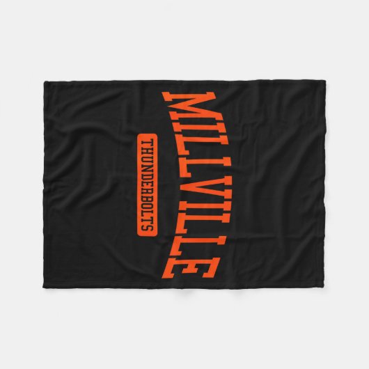 Couverture Polaire Millville High School Hs Millville Nj Varsity Srts (Devant (Horizontal))