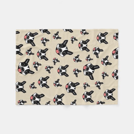 Couverture Polaire Milo Boston Terrier (Devant (Horizontal))