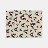 Couverture Polaire Milo le Boston Terrier (Devant (Horizontal))