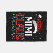 Couverture Polaire Mimi Claus Feux de Noël Matching Famille Noël P (Devant (Horizontal))