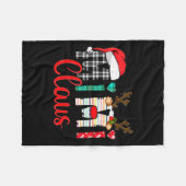 Couverture Polaire Mimi Claus Reindeer Christmas (Devant (Horizontal))