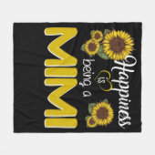 Couverture Polaire Mimi Venin | Happiness Is Being A MiMi Sunflower (Devant (Horizontal))