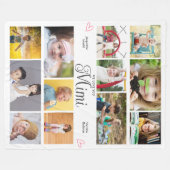 Couverture Polaire Mimi We Love You Personalized Hearts (Devant (Horizontal))